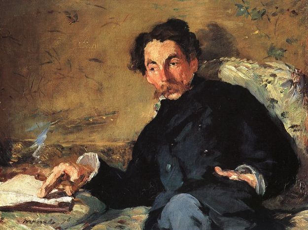[Stéphane Mallarmé by Edouard Manet (1832-1883). On display at the Musée d’Orsay in Paris, France, this portrait was painted in 1876, the year of the publication of Mallarmé’s Après-midi d’un faune, a long poem illustrated by engravings by Manet.]